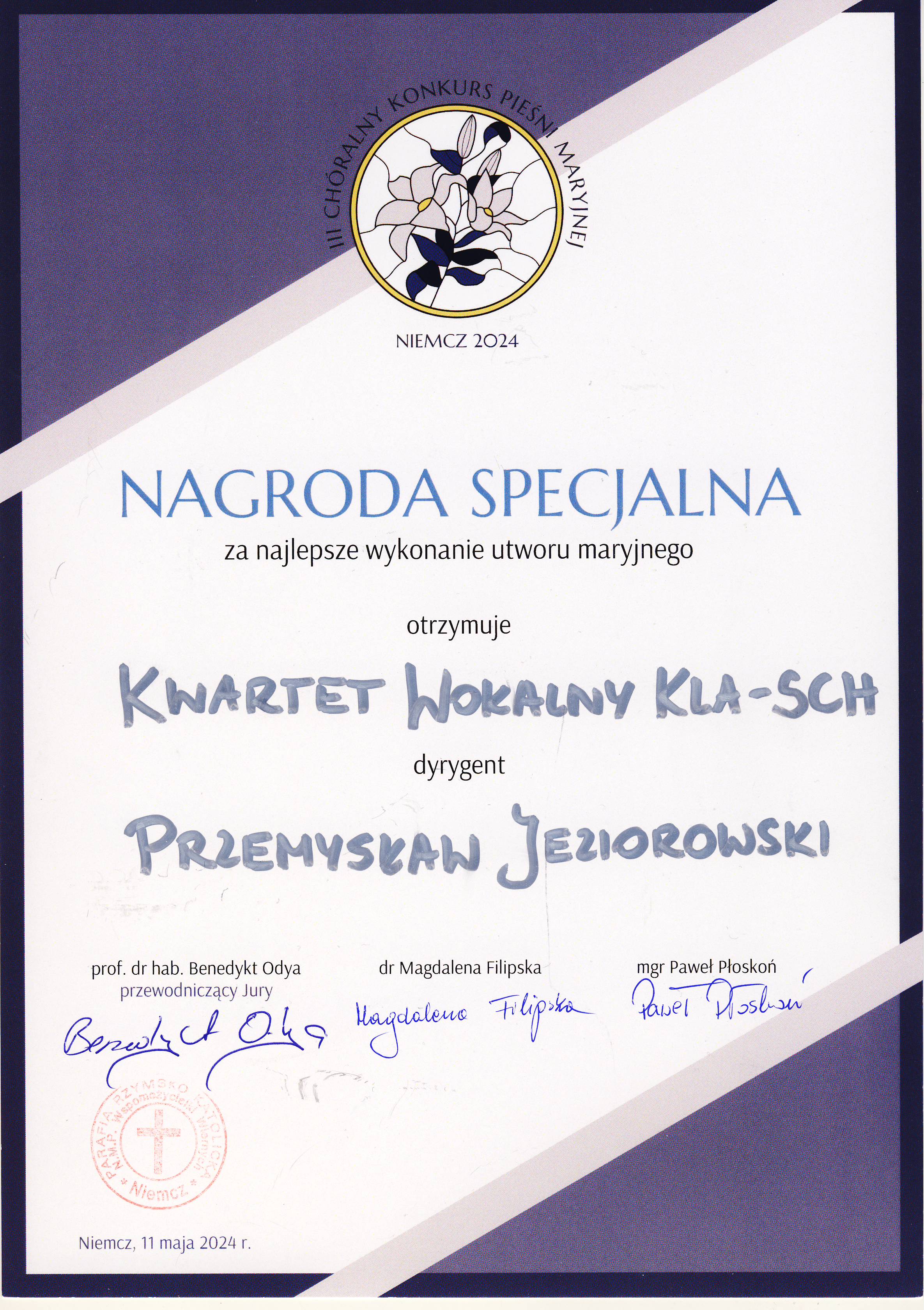 The Special Prize diploma