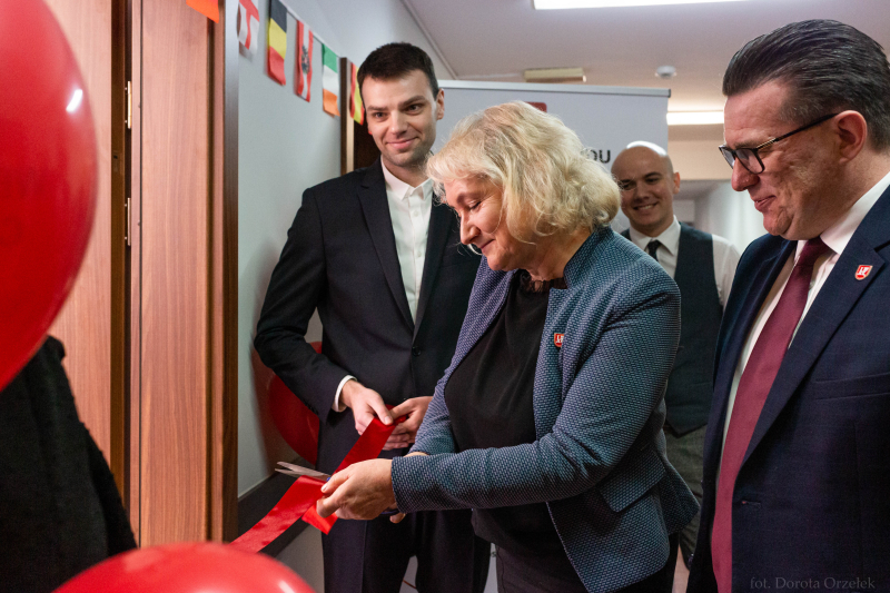 Opening of Welcome Centre by Rector of JDU, prof. Anna Wypych-Gawrońska 